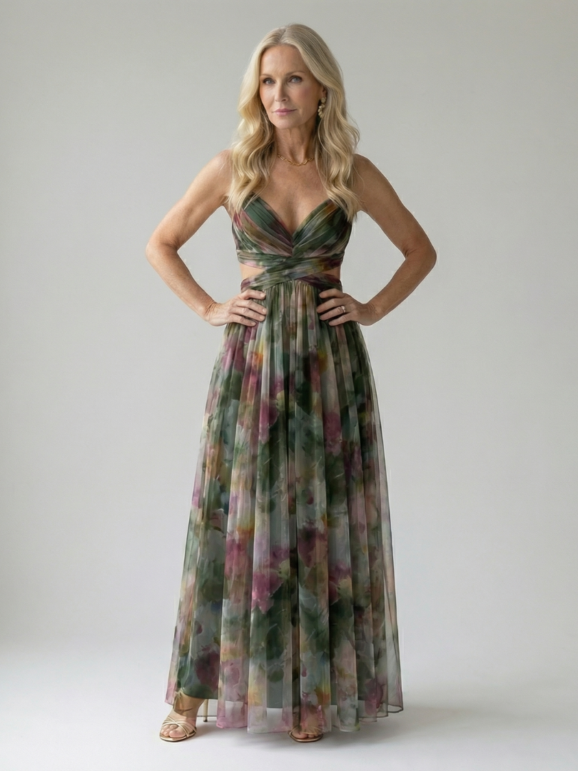 Rosaline | Robe Maxi à Enveloppe Douce