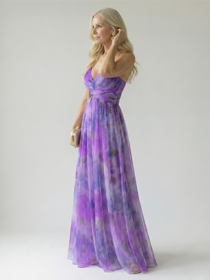 Rosaline | Robe Maxi à Enveloppe Douce