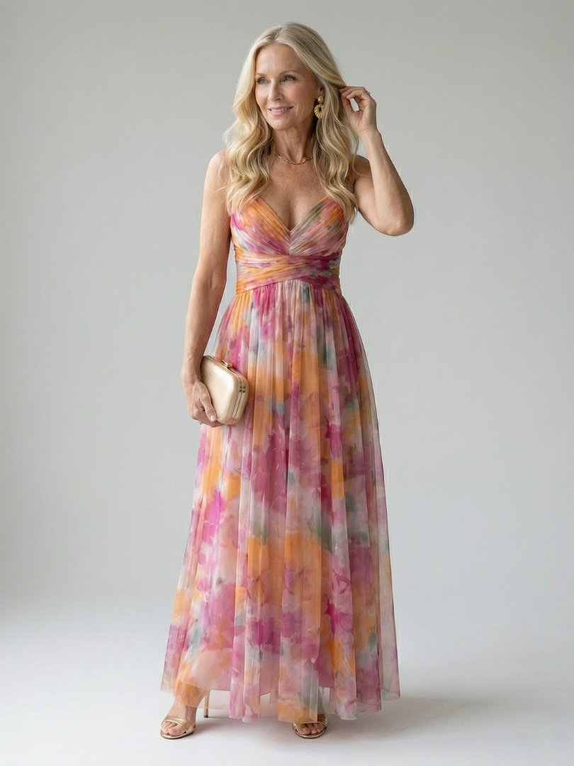 Rosaline | Robe Maxi à Enveloppe Douce