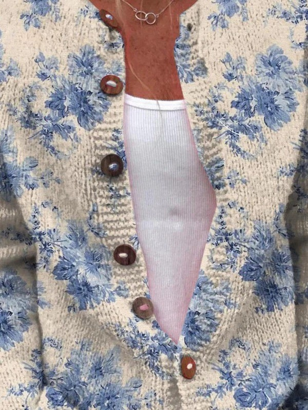 Céleste | Gilet Vintage en Maille