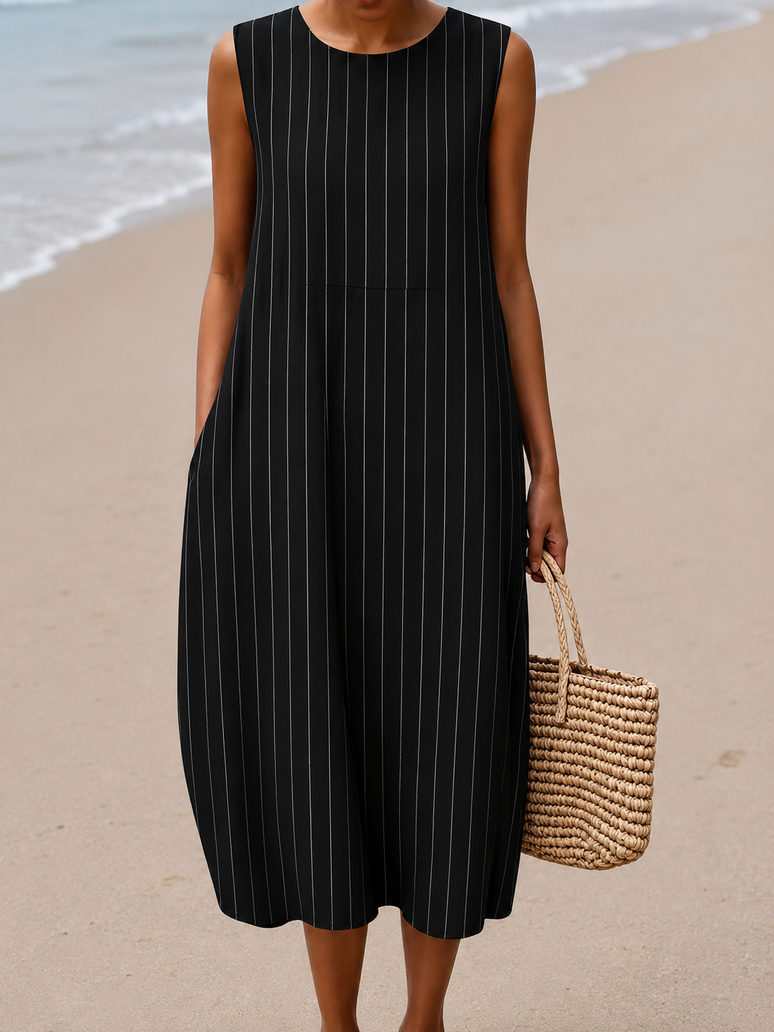 Dominique | Robe Décontractée Sans Manches