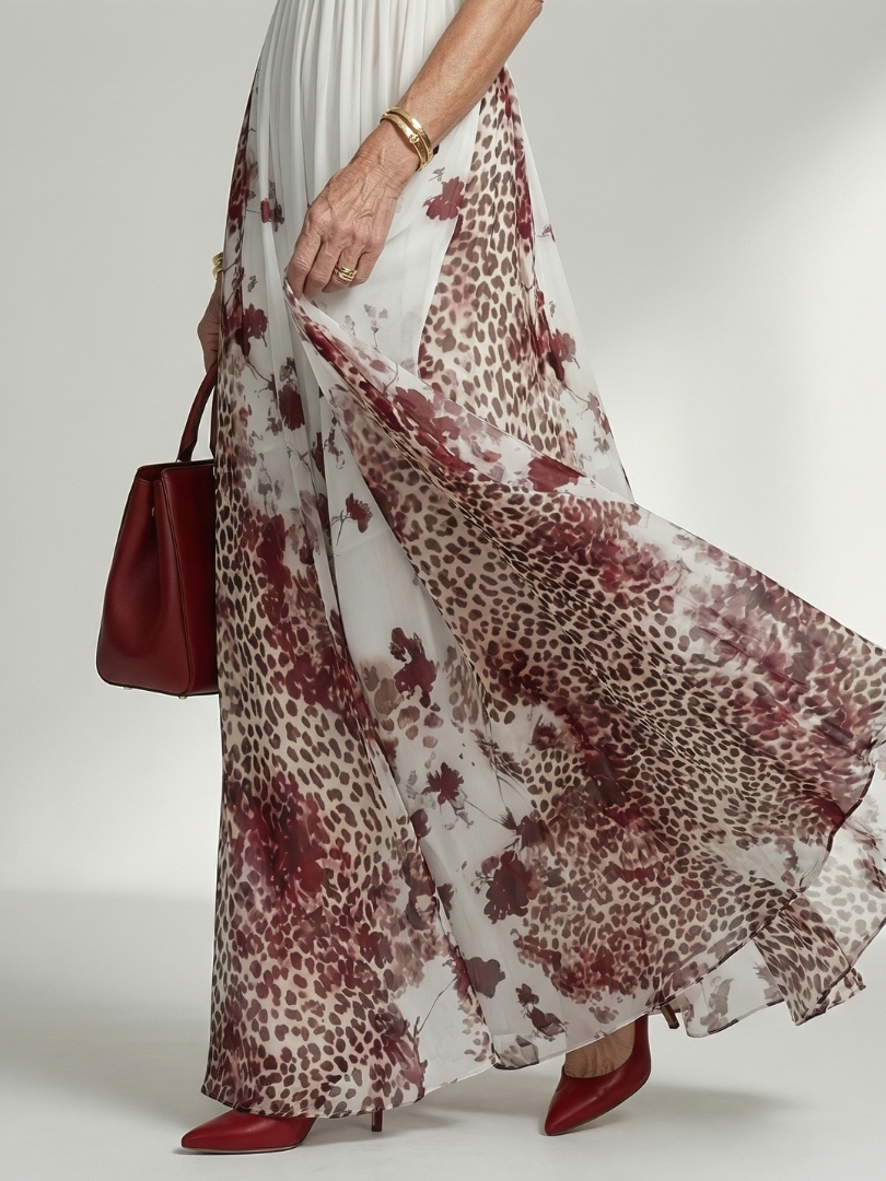 Eugénie | Robe Maxi Plissée Blanche