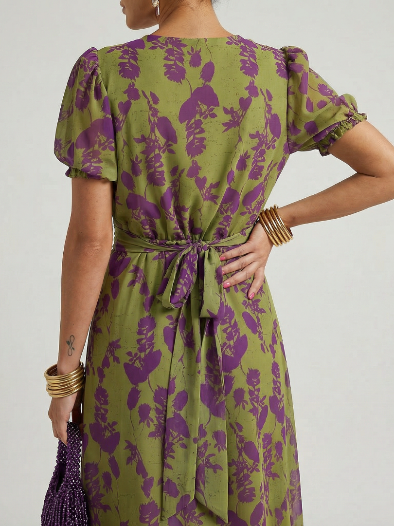 Toinette | Robe Midi Florale Détendue
