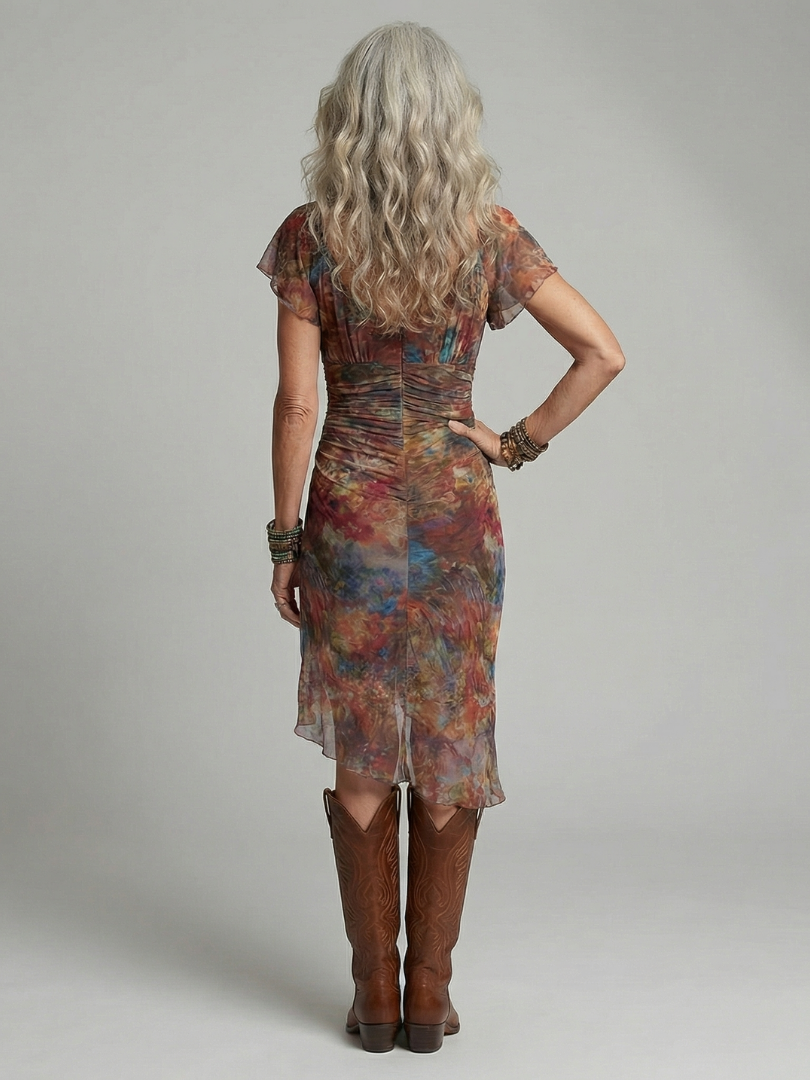Gabrielle | Robe Midi Dos-Nu Sobre