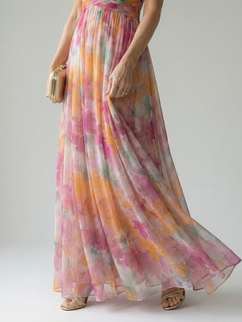 Rosaline | Robe Maxi à Enveloppe Douce