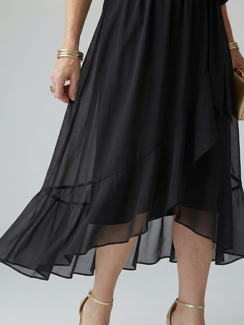 Yolaine | Robe Midi Drapée
