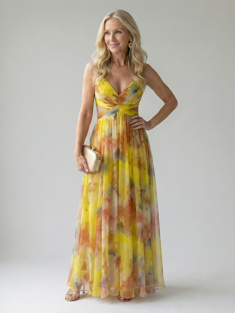 Rosaline | Robe Maxi à Enveloppe Douce