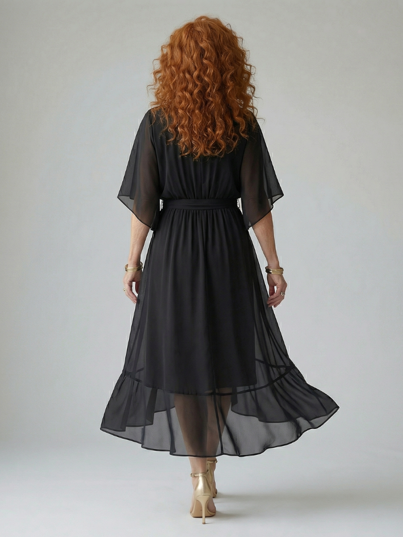 Yolaine | Robe Midi Drapée