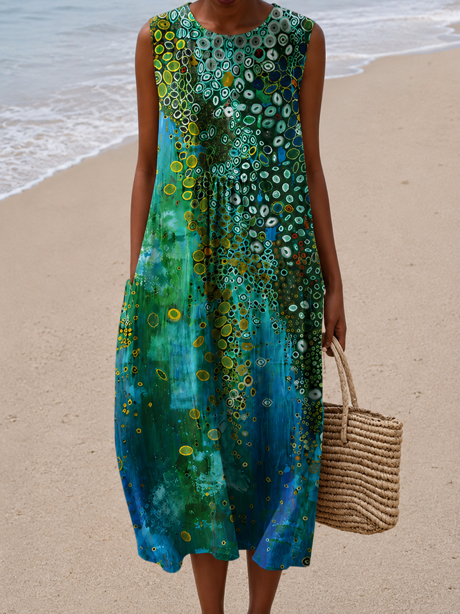 Catherine | Robe Midi Récif