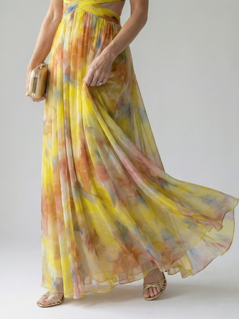 Rosaline | Robe Maxi à Enveloppe Douce