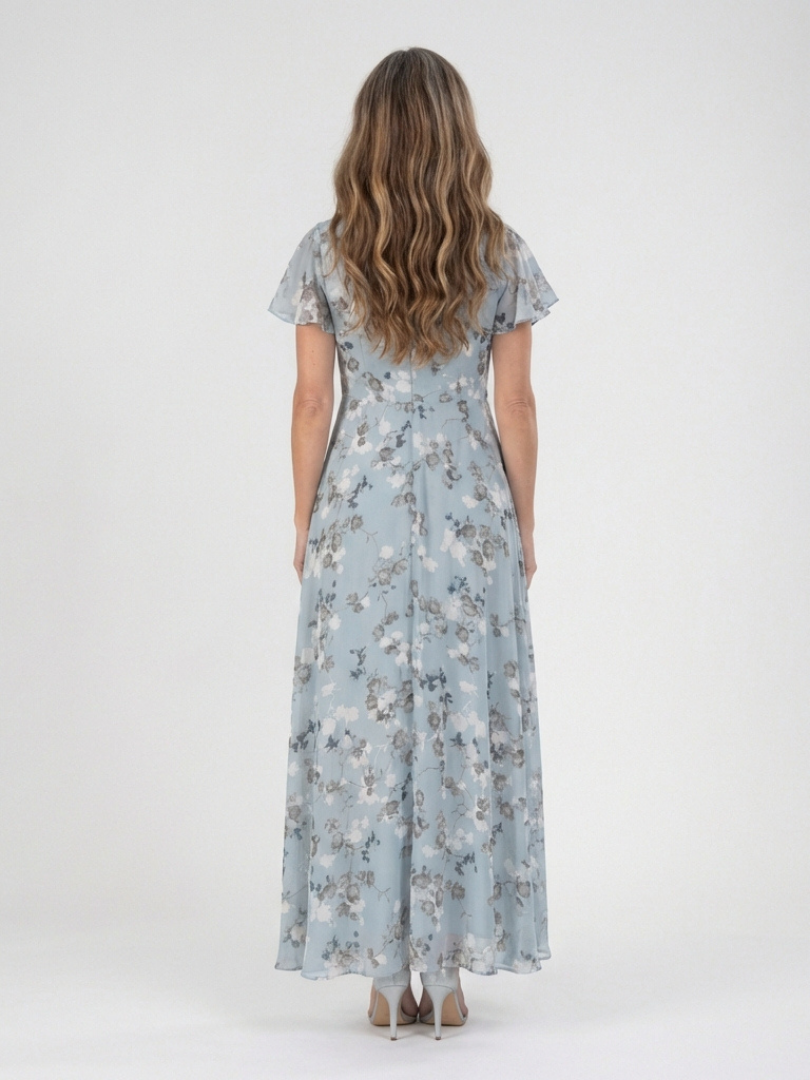 Sabine | Robe Maxi en Chiffon Floral