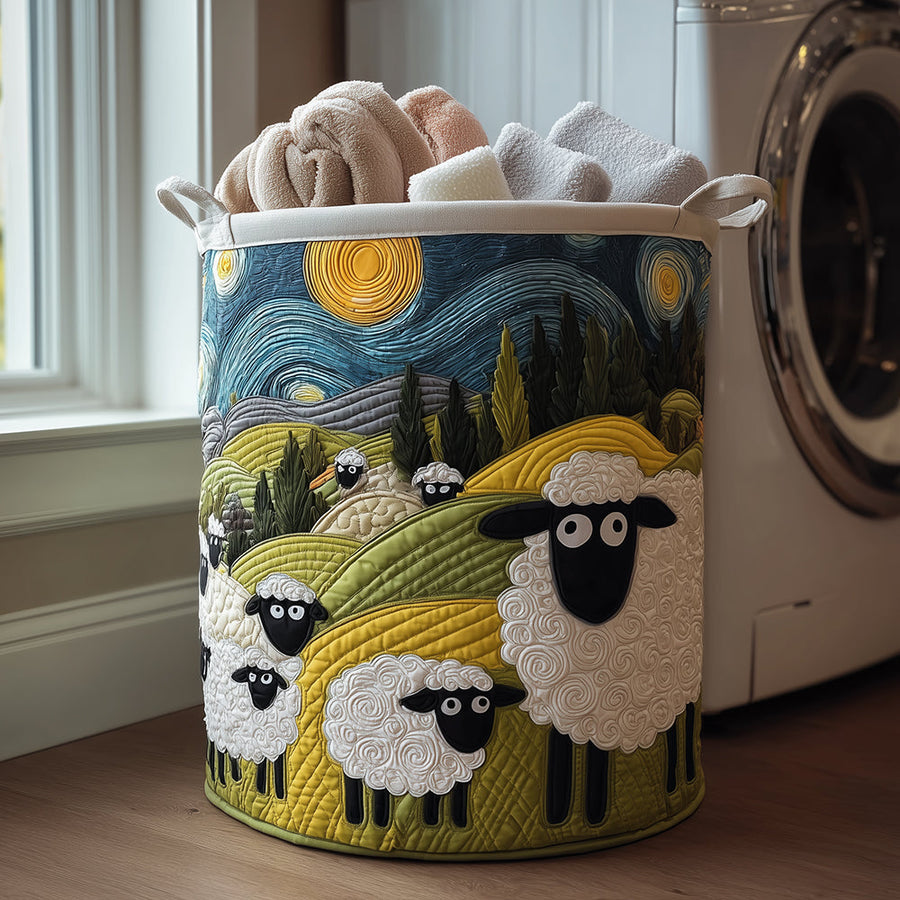 Matilda | Panier à Linge Prairie aux Agneaux