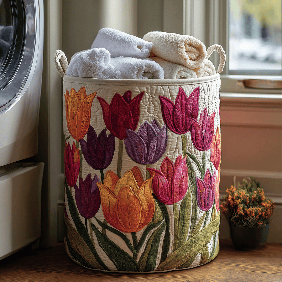 Lily | Panier à Linge Tulipes Joyeuses