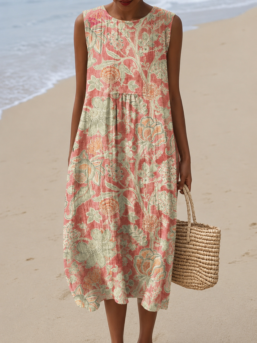 Barbara | Robe Midi Fleurie
