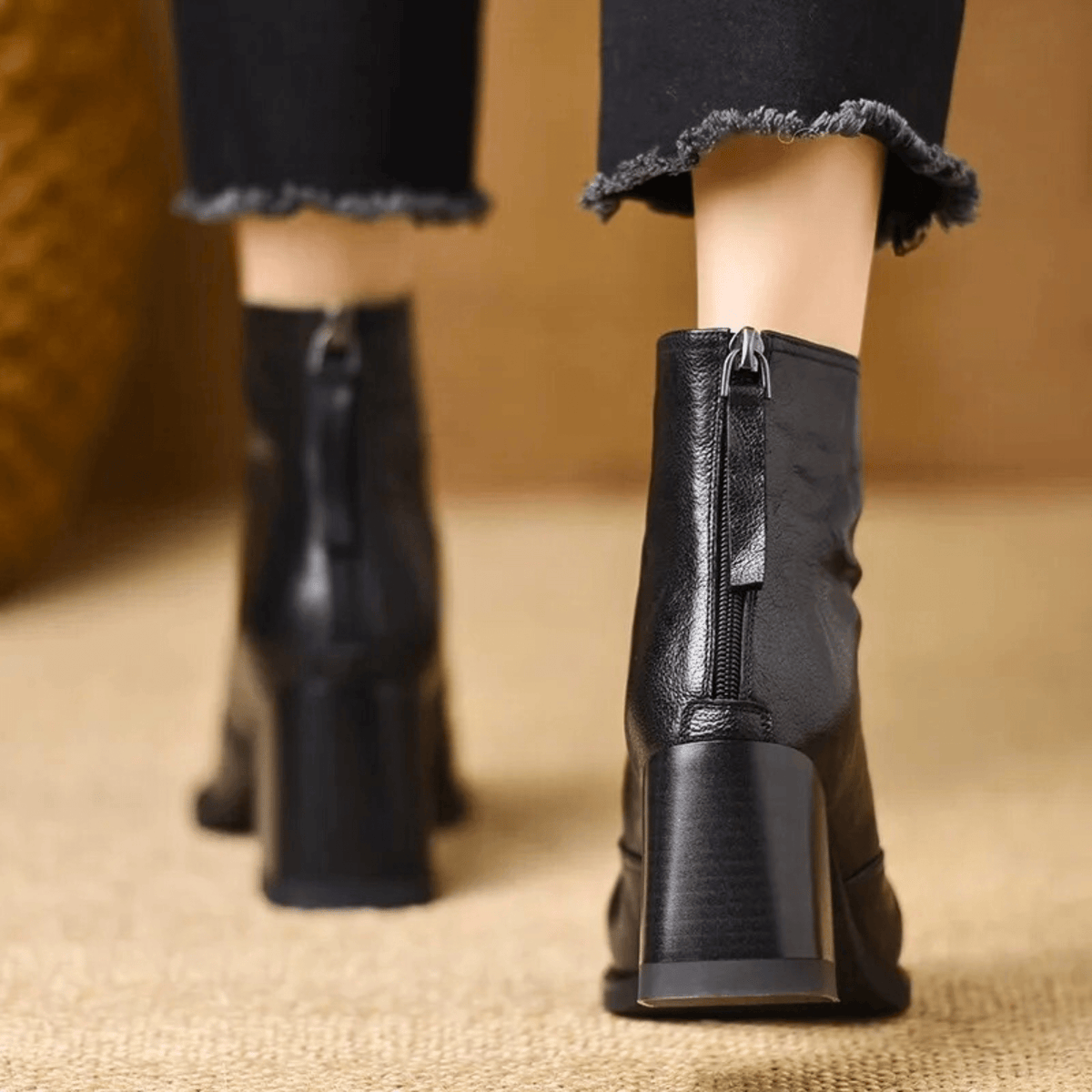 Béatrix | Bottines Élégantes à Talon Moyen